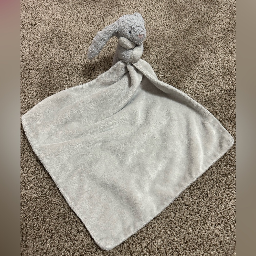 Jellycat bashful Soft Gray lovely security blanket stuffed animal
